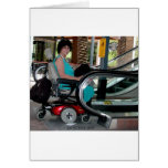 UP THE DOWN ESCALATOR IN A POWERCHAIR cards