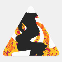 UP THE INLINE TRIANGLE STICKER