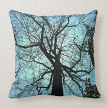 Up the Tree Abstract Pillow