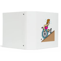 Uphill Race Vinyl Binder