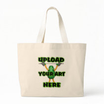 Upload art on custom zazzle tote bags by  Valxart