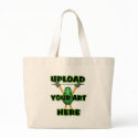 Upload art on custom zazzle tote bags by  Valxart