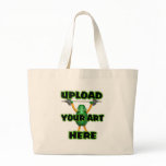 Upload art on custom zazzle tote bags by  Valxart