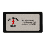 Upload Your Own Military Logo Shipping Labels