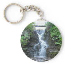 Upper Buttermilk Falls Ithaca, NY Keychain