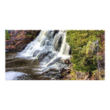 Upper Falls at Gooseberry Personalized Photo Card