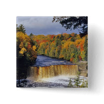 Upper Tahquamenon Falls in UP Michigan in autumn Pins