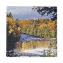 Upper Tahquamenon Falls in UP Michigan in autumn Fridge Magnets