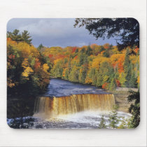 Upper Tahquamenon Falls in UP Michigan in autumn Mousepads