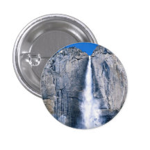 Upper Yosemite Falls, California, U.S.A. Pinback Buttons