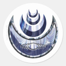 Upright Cresent Stickers