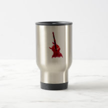 Upright orchestra bass image red version mugs