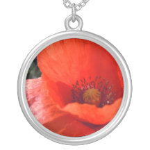 Upright Poppy Custom Necklace