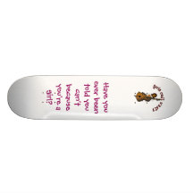 Upright String Double Bass Player Woman Skate Board Deck