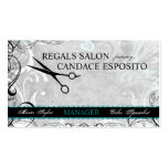 Upscale Swirls and Fluers Salon Business Card
