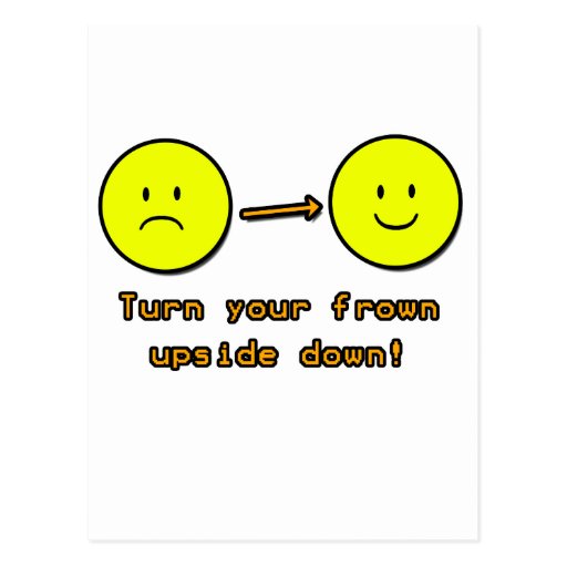 Upside Down Frown Post Cards Zazzle