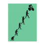 Upwardly Evolving Bicycle Design Postcard