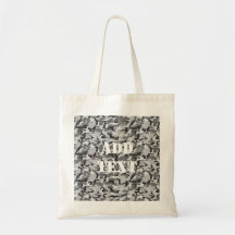 Urban Camouflage - Black & Grey Canvas Bag