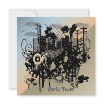 Urban Chaos Party Invitation