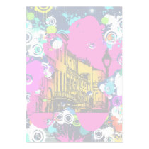 urban city graffiti paint splatter design business cards