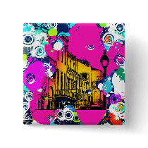 urban city graffiti paint splatter design colourfu buttons