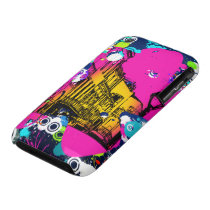 urban city graffiti paint splatter design colourfu iphone 3 case-mate case