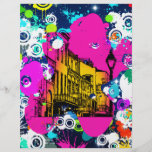 urban city graffiti paint splatter design colourfu full colour flyer