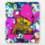 urban city graffiti paint splatter design colourfu mouse pads