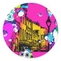 urban city graffiti paint splatter design colourfu sticker
