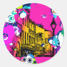 urban city graffiti paint splatter design colourfu sticker