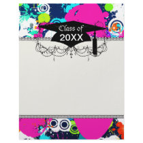 urban city graffiti paint splatter graduation letterhead