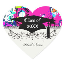 urban city graffiti paint splatter graduation stickers