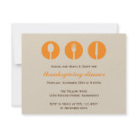 Urban dinner party orange utensil Thanksgiving Personalized Invitations
