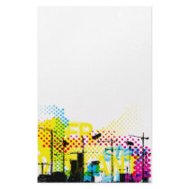 Urban dystopian landscape