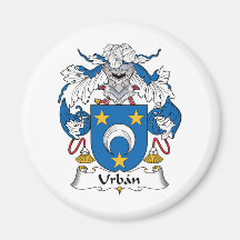 Urban Family Crest Refrigerator Magnets