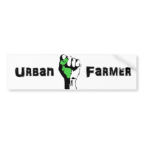 Urban Farmer Fist in the Air Bumper Sticker