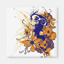 Urban Floral Magnet