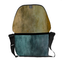 Urban Grunge Blue and Brown Commuter Bag