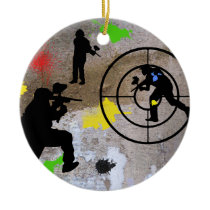 Urban Guerrilla Paintball Christmas Tree Ornament