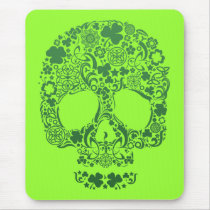 Urban & Hip St Patrick's Day Skull Mouse Pads