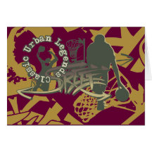 Urban Legend Streetball Tshirts and Gifts Greeting Cards