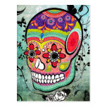 Urban Muerte Day of the Dead Illustrated Postcard