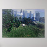 Urban Picnic Digital Art by B. Crisp Posters