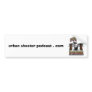 urban shooter podcast . com bumper sticker