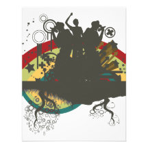 urban singers vector personalized invite