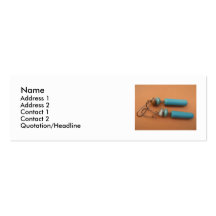 Urban Turquoise Skinny Business Card