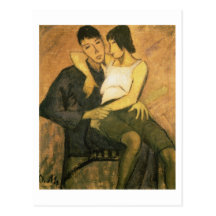 Urbanite Couple, 1920 (oil on canvas) Post Cards