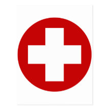 Urgence suisse Roundell de Croix-Rouge Cartes Postales