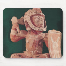 Urn lid with a figure of a warrior mousepad