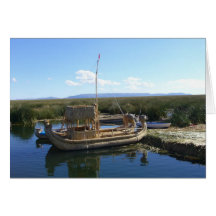 uros island boat cards